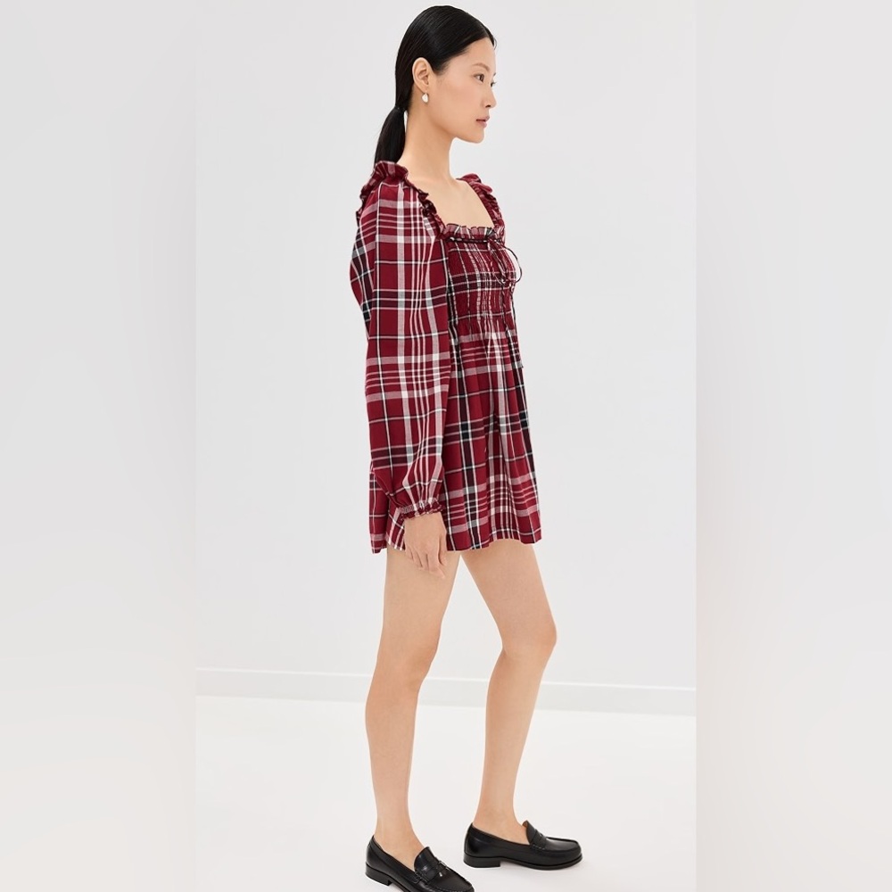 Hill House Home The Long Sleeve Scarlett Mini Nap Dress Size S - Picture 4 of 15